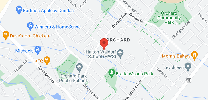map of 2246 ORCHARD Road